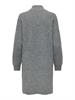 ONLTOKYO L/S ZIP DRESS KNT dark grey melange