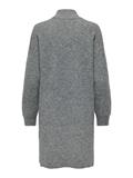 ONLTOKYO L/S ZIP DRESS KNT dark grey melange