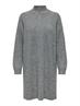 ONLTOKYO L/S ZIP DRESS KNT dark grey melange