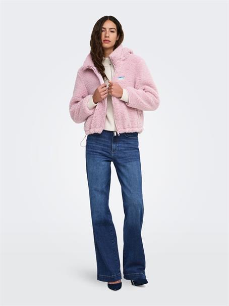 ONLTORA TEDDY HOOD JACKET BF OTW keepsake lilac