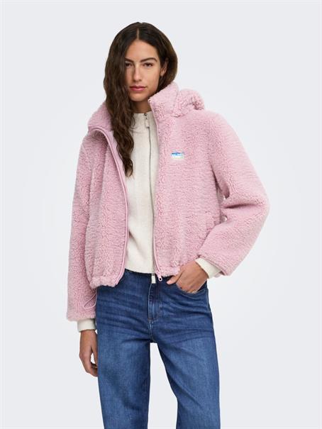 ONLTORA TEDDY HOOD JACKET BF OTW keepsake lilac