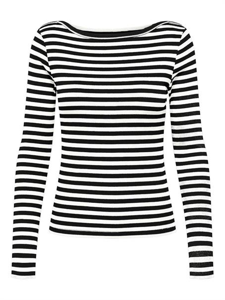 ONLTRISTA L/S BOATNECK TOP BOX JRS black3