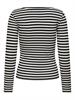 ONLTRISTA L/S BOATNECK TOP BOX JRS black