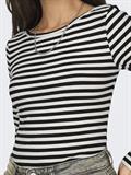 ONLTRISTA L/S BOATNECK TOP BOX JRS black