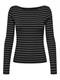 ONLTRISTA L/S BOATNECK TOP BOX JRS black