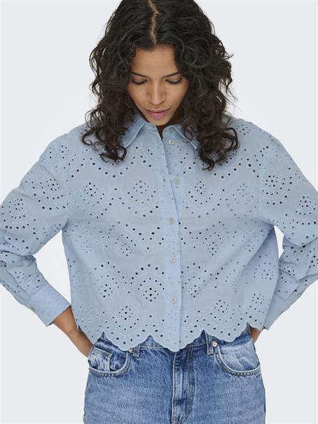 ONLVALAIS L/S SHIRT WVN NOOS cashmere blue