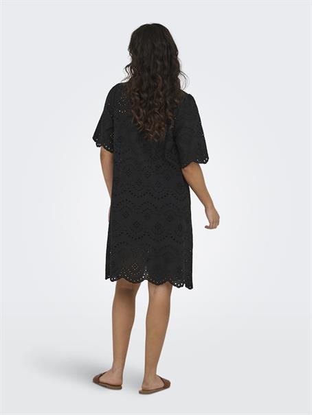 ONLVALAIS S/S DRESS WVN NOOS black