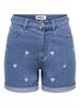 ONLVEGA HW EMBROIDERY DNM SHORTS GUANOOS medium blue denim