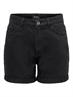 ONLVEGA HW MOM DNM SHORTS NOOS black denim