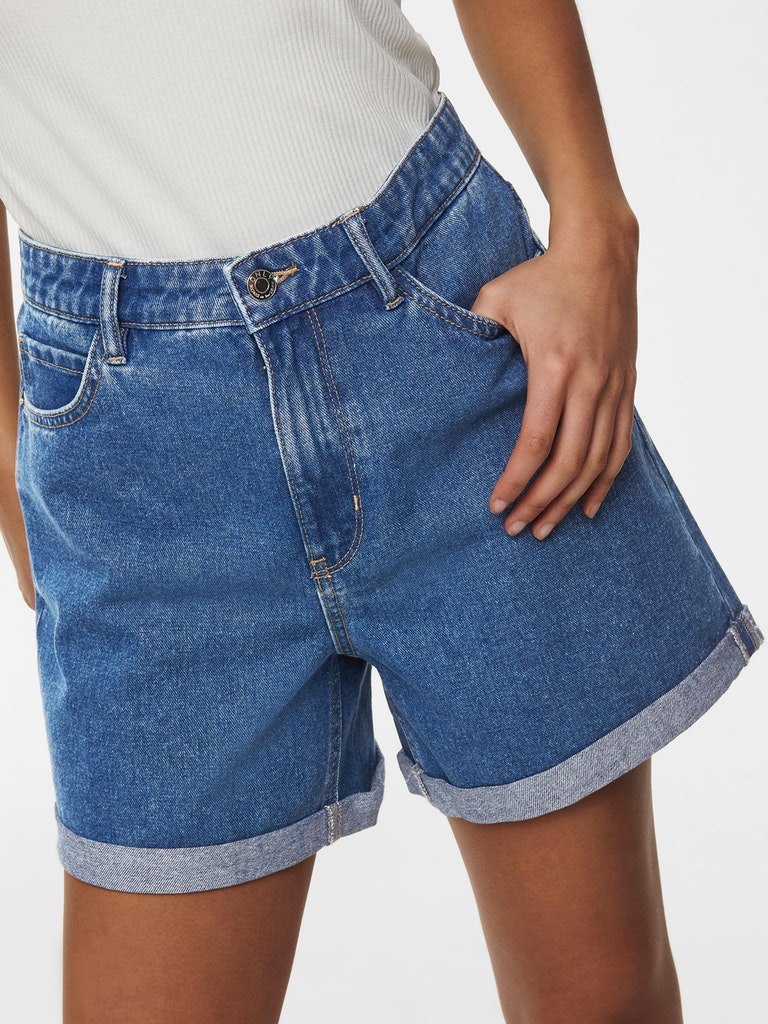 bequem Damen bei DNM kaufen kurz HW online blau ONLVEGA MOM Only SHORTS NOOS Shorts