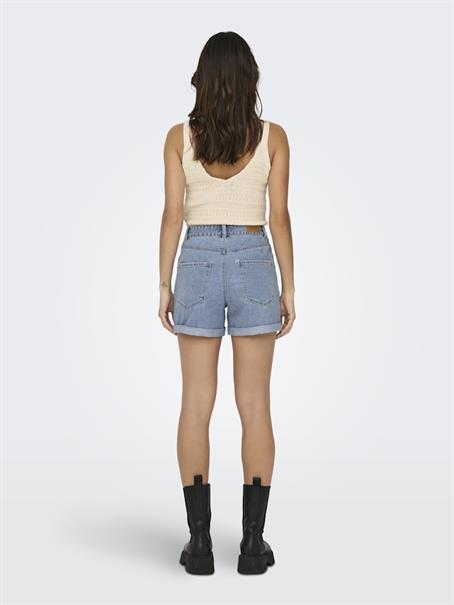 ONLVEGA HW MOM DNM SHORTS NOOS light blue denim