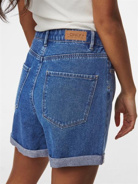 ONLVEGA HW MOM DNM SHORTS NOOS medium blue denim
