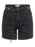 ONLVEGA HW WESTERN BELT DNM SHORTS BJ washed black