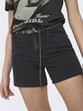 ONLVEGA HW WESTERN BELT DNM SHORTS BJ washed black