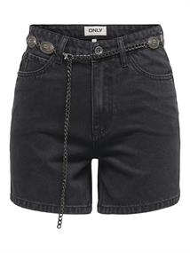 ONLVEGA HW WESTERN BELT DNM SHORTS BJ washed black