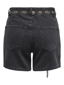 ONLVEGA HW WESTERN BELT DNM SHORTS BJ washed black
