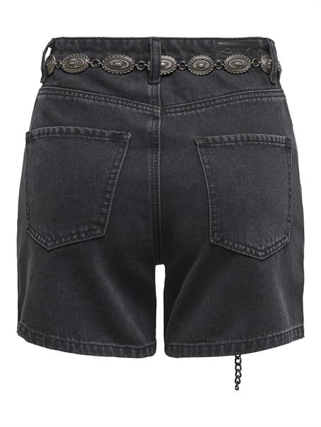 ONLVEGA HW WESTERN BELT DNM SHORTS BJ washed black