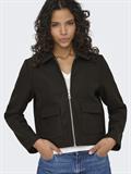 ONLVELA ZIP SHORT JACKET OTW NOOS chocolate torte