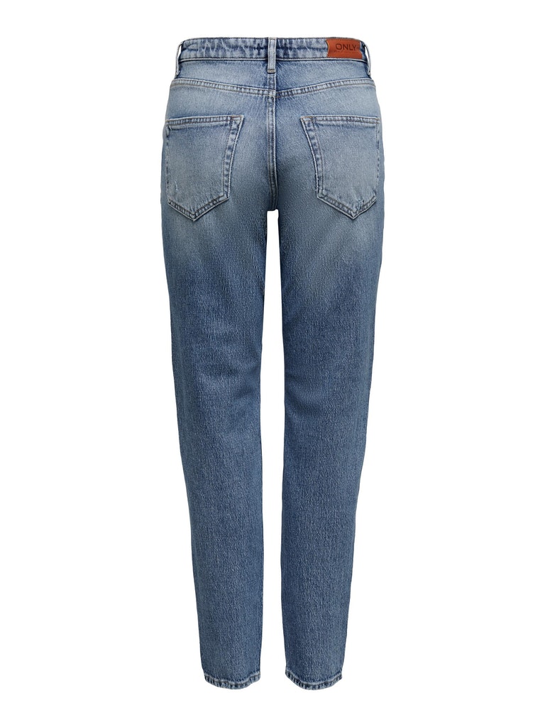 Only Damen Jeans ONLVENEDA HW MOM RIP REP DNM REA931 medium blue 