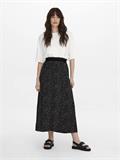 ONLVENEDIG AOP LIFE LONG SKIRT WVN NOOS black