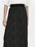 ONLVENEDIG AOP LIFE LONG SKIRT WVN NOOS black