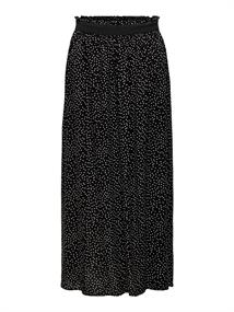 ONLVENEDIG AOP LIFE LONG SKIRT WVN NOOS black