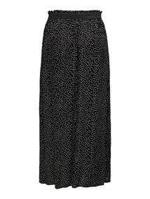 ONLVENEDIG AOP LIFE LONG SKIRT WVN NOOS black