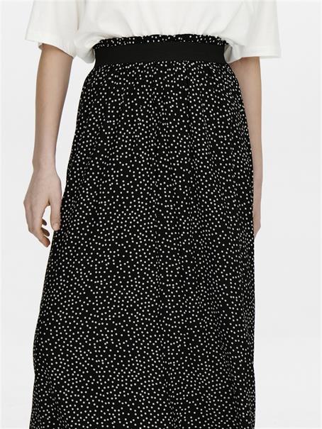ONLVENEDIG AOP LIFE LONG SKIRT WVN NOOS black