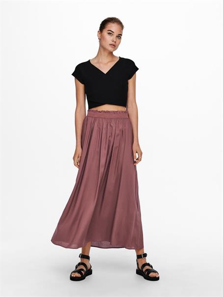 ONLVENEDIG LIFE LONG SKIRT WVN NOOS rose brown