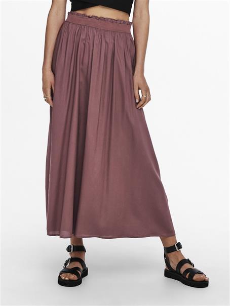 ONLVENEDIG LIFE LONG SKIRT WVN NOOS rose brown