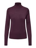 ONLVENICE LIFE LS ROLL PULLOVER KNT NOOS italian plum
