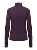 ONLVENICE LIFE LS ROLL PULLOVER KNT NOOS italian plum