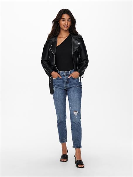 ONLVERA FAUX LEATHER BIKER OTW black