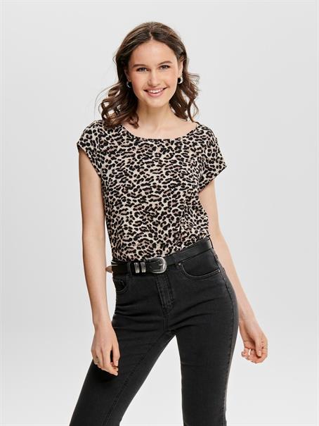 ONLVIC S/S AOP TOP NOOS WVN pumice stone