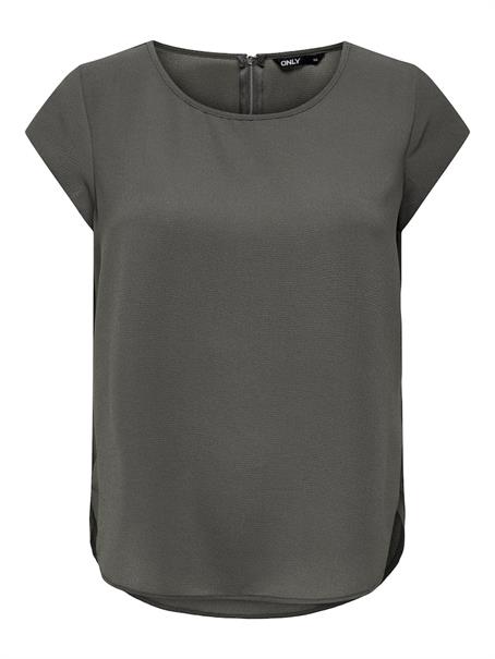 ONLVIC S/S SOLID TOP NOOS WVN plum kitten