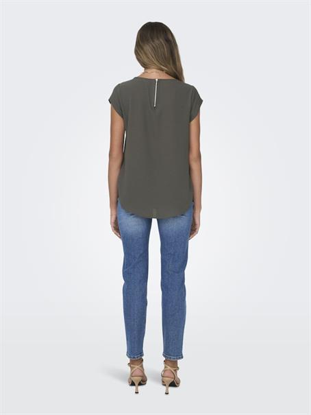 ONLVIC S/S SOLID TOP NOOS WVN plum kitten