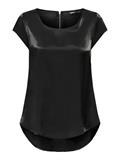 ONLVIC SS SHIMMER TOP NOOS WVN black