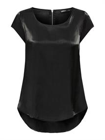 ONLVIC SS SHIMMER TOP NOOS WVN black