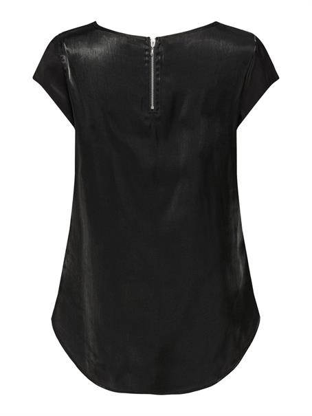 ONLVIC SS SHIMMER TOP NOOS WVN black