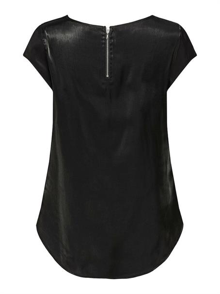 ONLVIC SS SHIMMER TOP NOOS WVN black