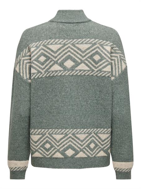 ONLVICTORIA L/S PULLOVER KNT NOOS balsam green