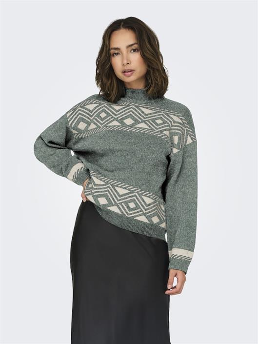 onlvictoria-l-s-pullover-knt-noos-balsam-green