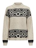 ONLVICTORIA L/S PULLOVER KNT NOOS pumice stone