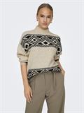ONLVICTORIA L/S PULLOVER KNT NOOS pumice stone