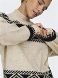 ONLVICTORIA L/S PULLOVER KNT NOOS pumice stone