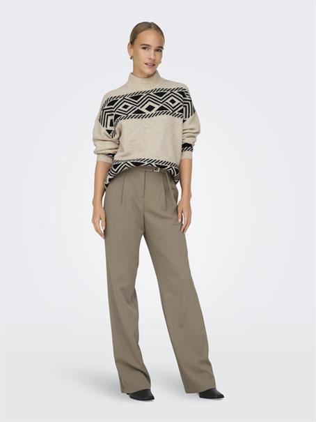 ONLVICTORIA L/S PULLOVER KNT NOOS pumice stone