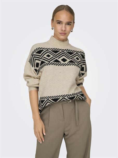 ONLVICTORIA L/S PULLOVER KNT NOOS pumice stone