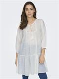 ONLVINNIE LIFE 3/4 LACE TUNIC WVN NOOS cloud dancer