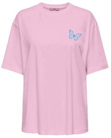 ONLVIVVI LIFE S/S LOVELY TOP JRS pink lady