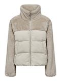 ONLWANJA FUR PUFFER MIX JACKET NOOS OTW moonbeam